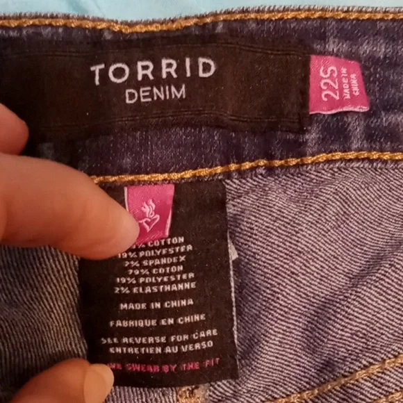 Torrid womens jeans. Dark wash, size 22S - Picture 4 of 5
